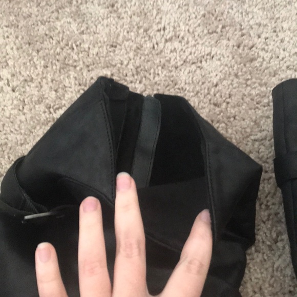 NWOT Faux Leather Boots - Picture 3 of 4